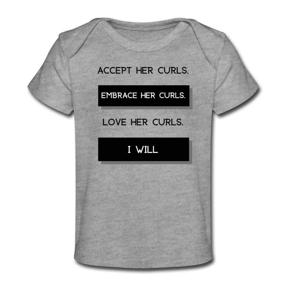 Accept, Embrace, Love The Curls Organic Baby Boy T-Shirt-SPOD-Baby & Toddler Shirts,infant,Infants,Kids & Babies,SPOD,T-Shirts