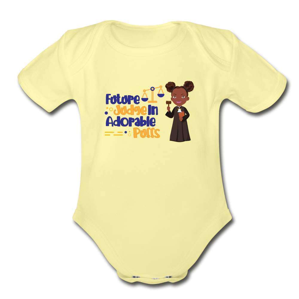 Future Judge Organic Short Sleeve Baby Bodysuit-SPOD-Career T shirts and Onesies,Future Judge,Girls Clothes,infant,Infants,New Arrivals,Shop,SPOD