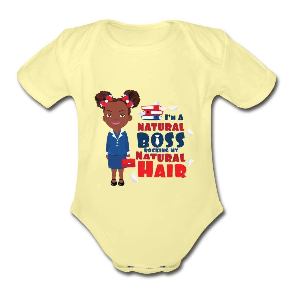 Natural Boss Organic Short Sleeve Baby Bodysuit-SPOD-Girls Clothes,infant,Infants,Natural Boss,New Arrivals,Shop,SPOD
