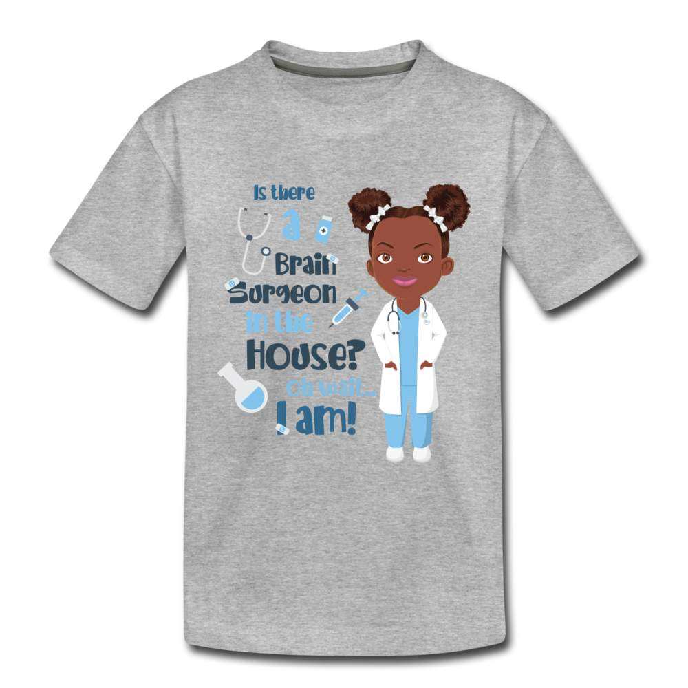 Toddler Brain Surgeon Premium T-Shirt - heather gray