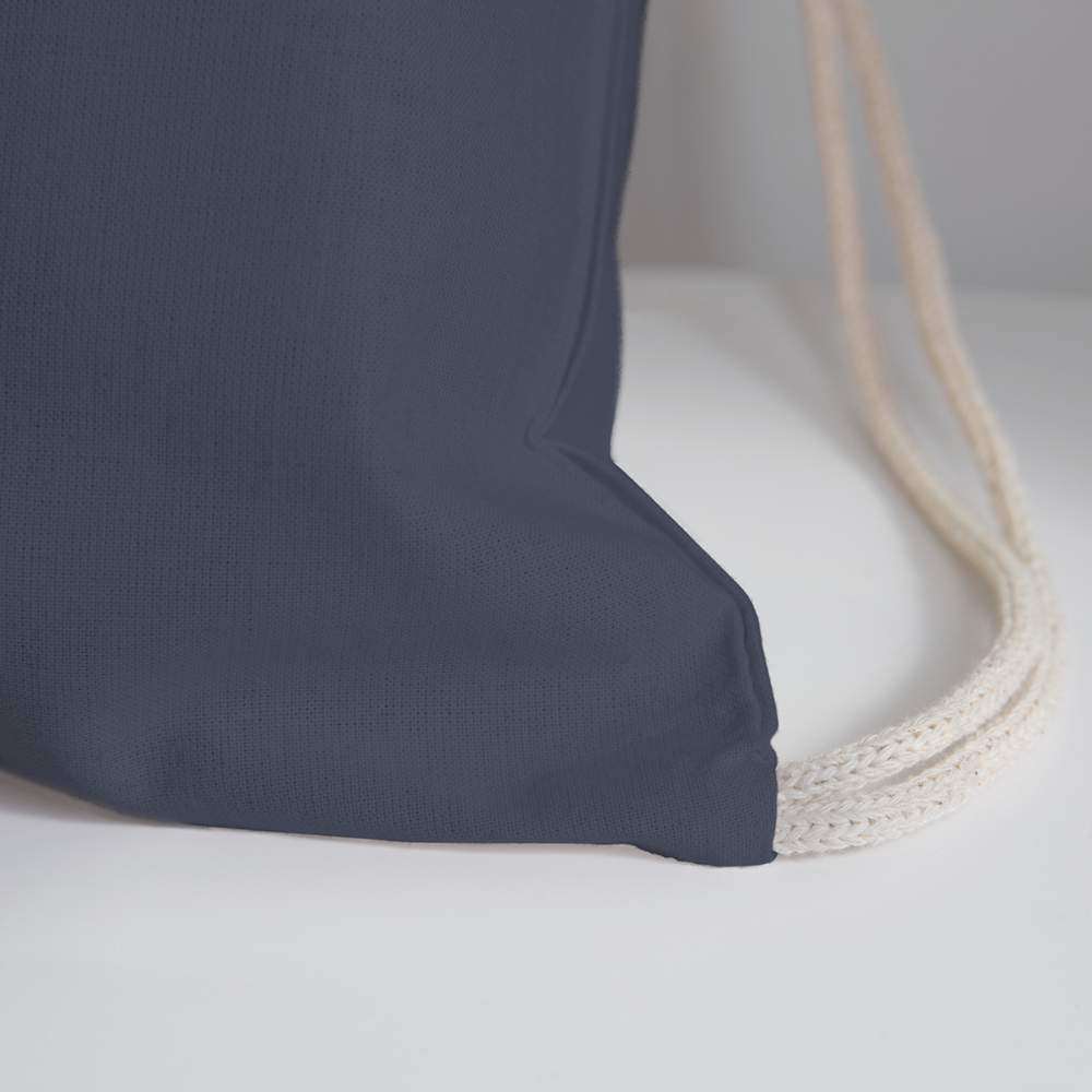 Airforce Cotton Drawstring Bag - navy