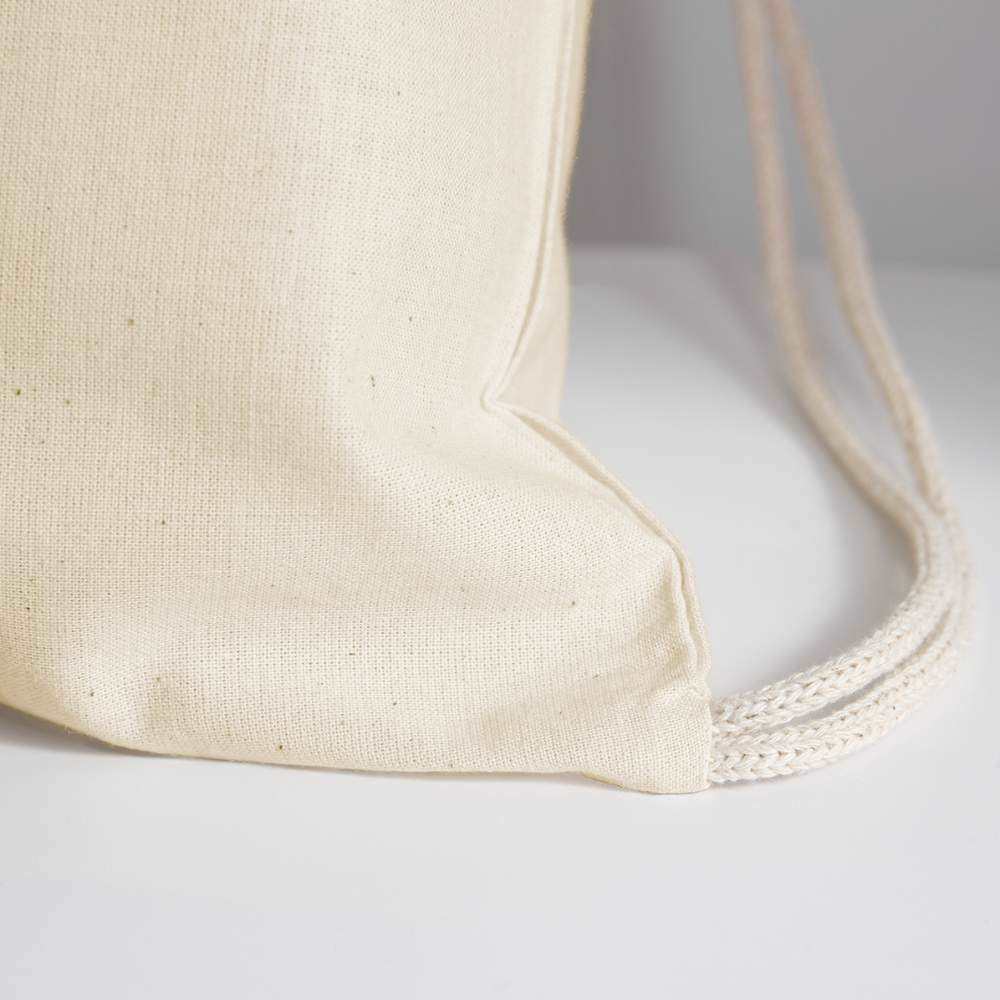 Airforce Cotton Drawstring Bag - natural