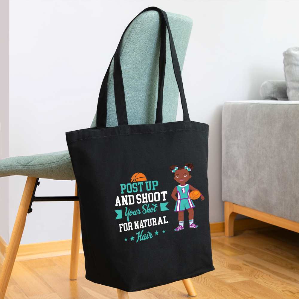 Basketball Eco-Friendly Cotton Tote - black