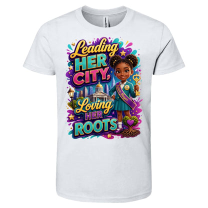 Mayor career tee for girls Ages 6-9 with natural hair pride by Riley's Way