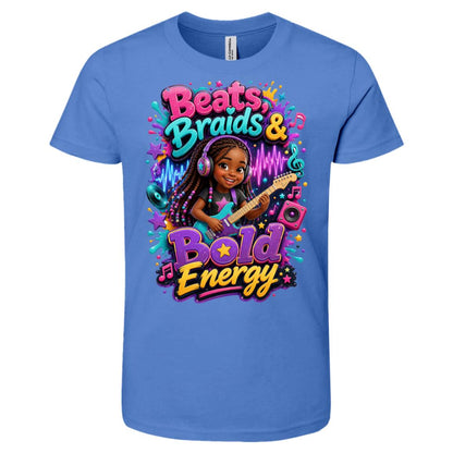 Musician/Singer career tee for girls Ages 6-9 with natural hair pride by Riley's Way