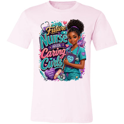 Nurse career tee for girls Ages 13-16 with natural hair pride by Riley's Way