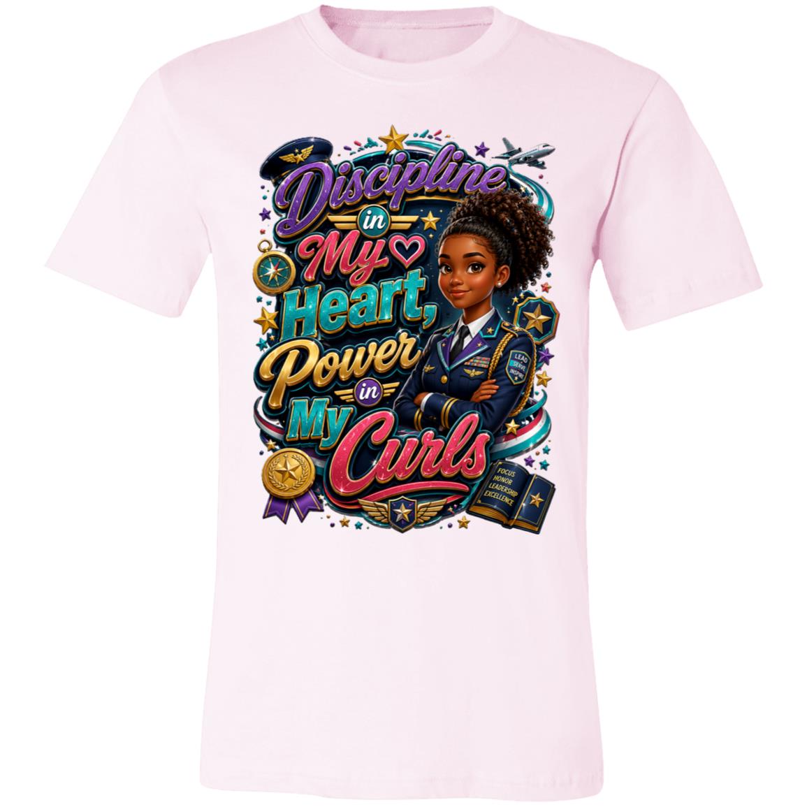 Army career tee for girls Ages 13-16 with natural hair pride by Riley's Way
