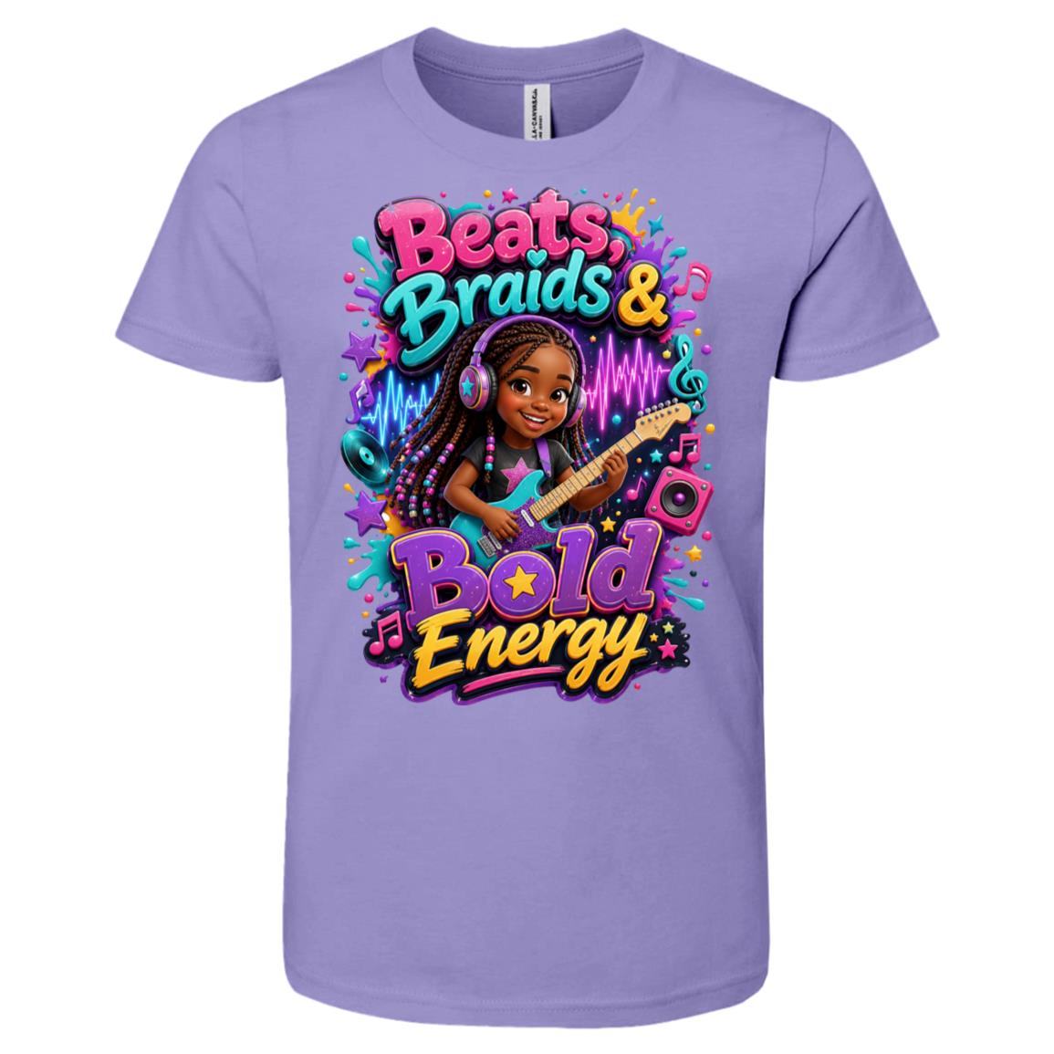Musician/Singer career tee for girls Ages 6-9 with natural hair pride by Riley's Way