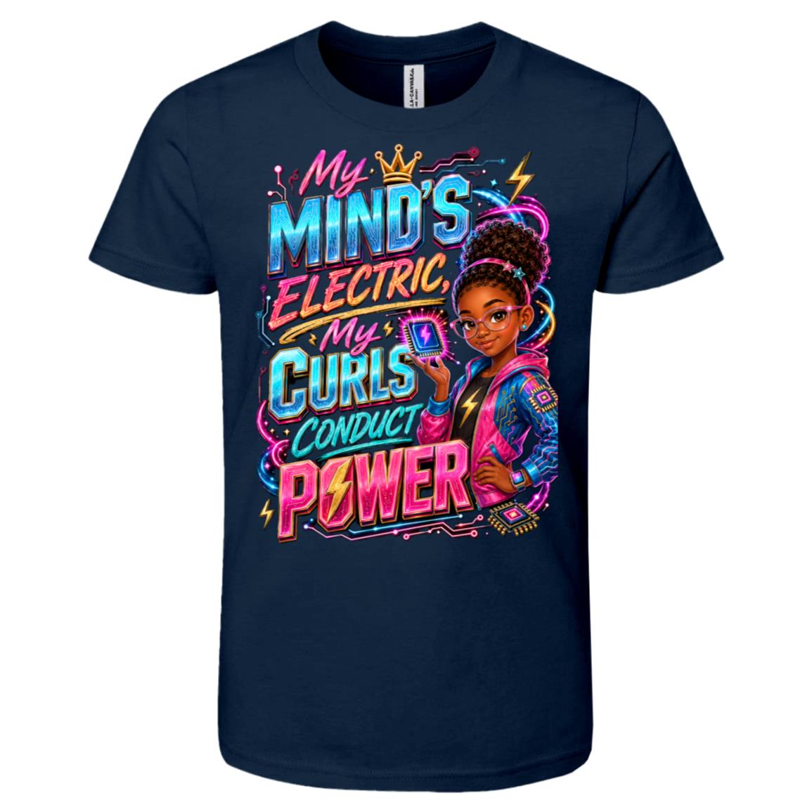 Engineer career tee for girls Ages 10-12 with natural hair pride by Riley's Way