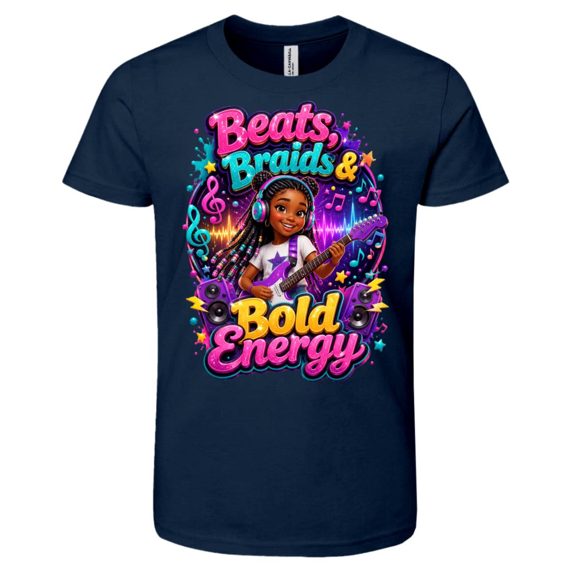 Musician/Singer career tee for girls Ages 10-12 with natural hair pride by Riley's Way