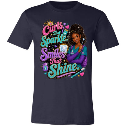 Dentist career tee for girls Ages 13-16 with natural hair pride by Riley's Way