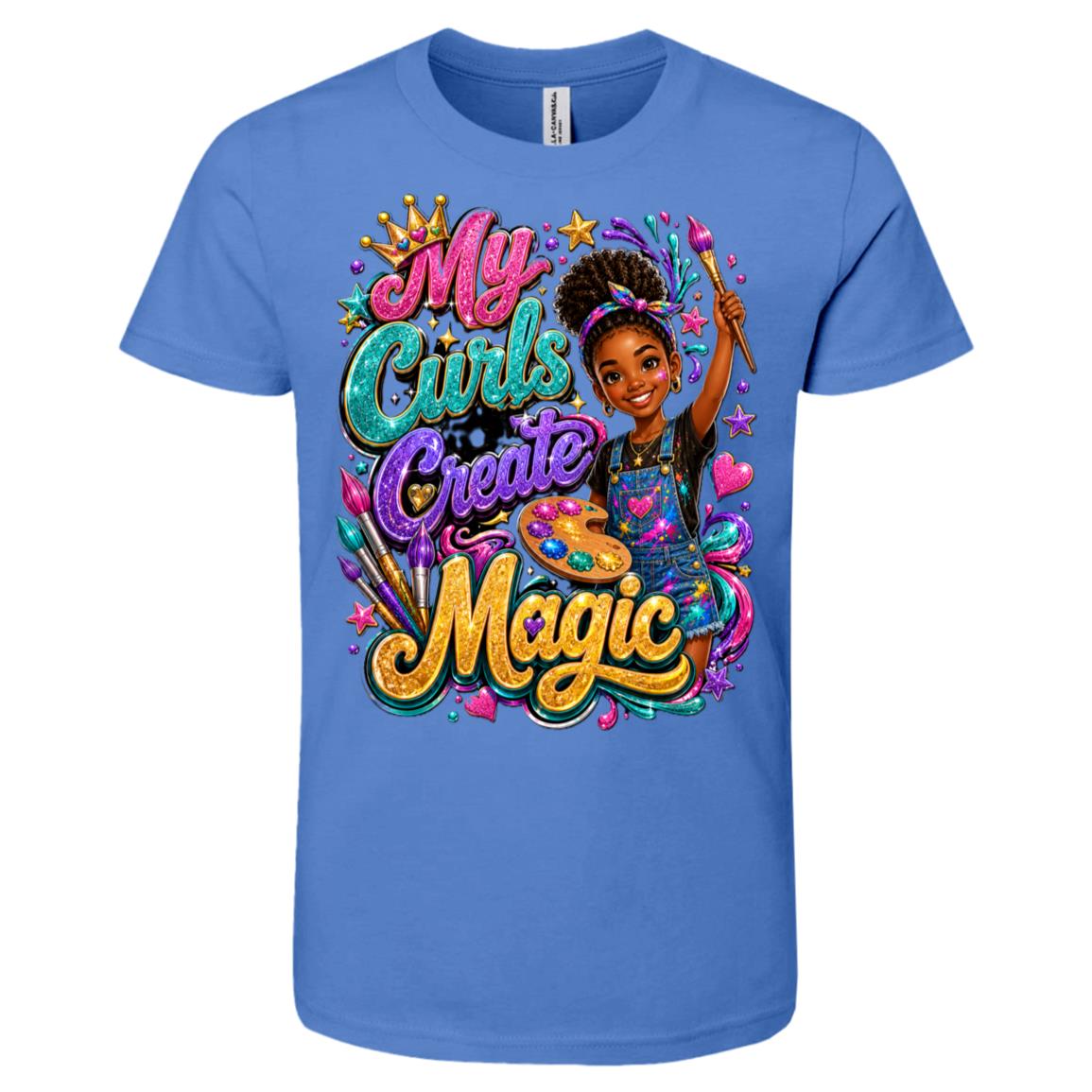 Artist career tee for girls Ages 10-12 with natural hair pride by Riley's Way