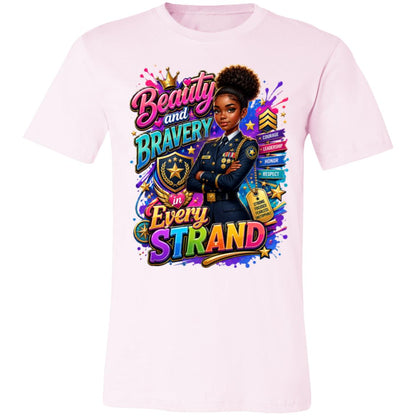 Marine career tee for girls Ages 13-16 with natural hair pride by Riley's Way