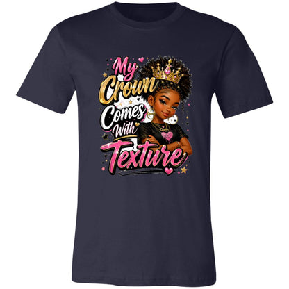 My Crown Comes With Texture Riley's Way natural hair tee artwork
