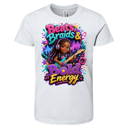 Musician/Singer career tee for girls Ages 6-9 with natural hair pride by Riley's Way