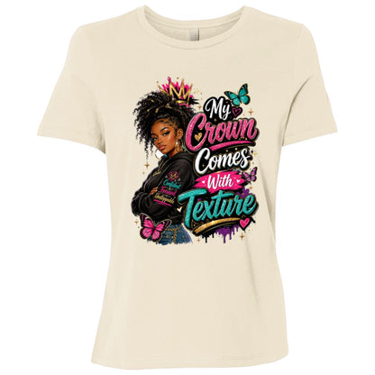My Crown Comes With Texture Riley's Way natural hair tee artwork