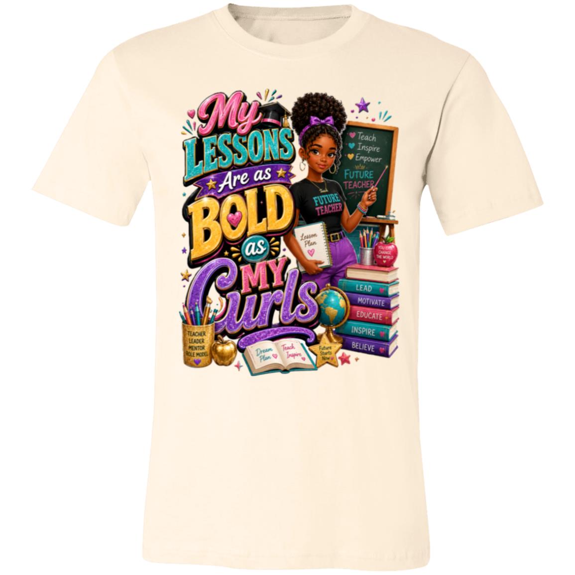 Teacher career tee for girls Ages 13-16 with natural hair pride by Riley's Way