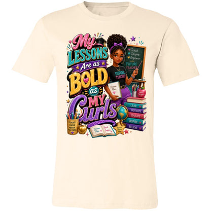 Teacher career tee for girls Ages 13-16 with natural hair pride by Riley's Way
