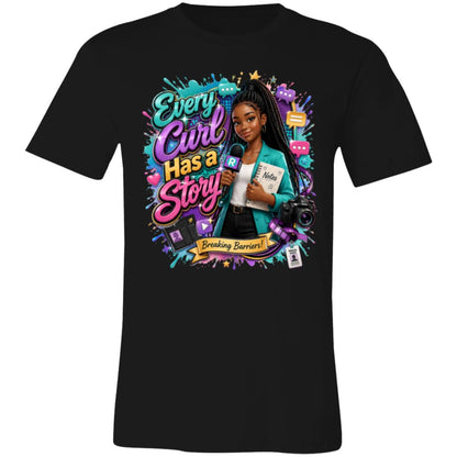 Journalist career tee for girls Ages 13-16 with natural hair pride by Riley's Way
