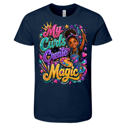 Artist career tee for girls Ages 10-12 with natural hair pride by Riley's Way
