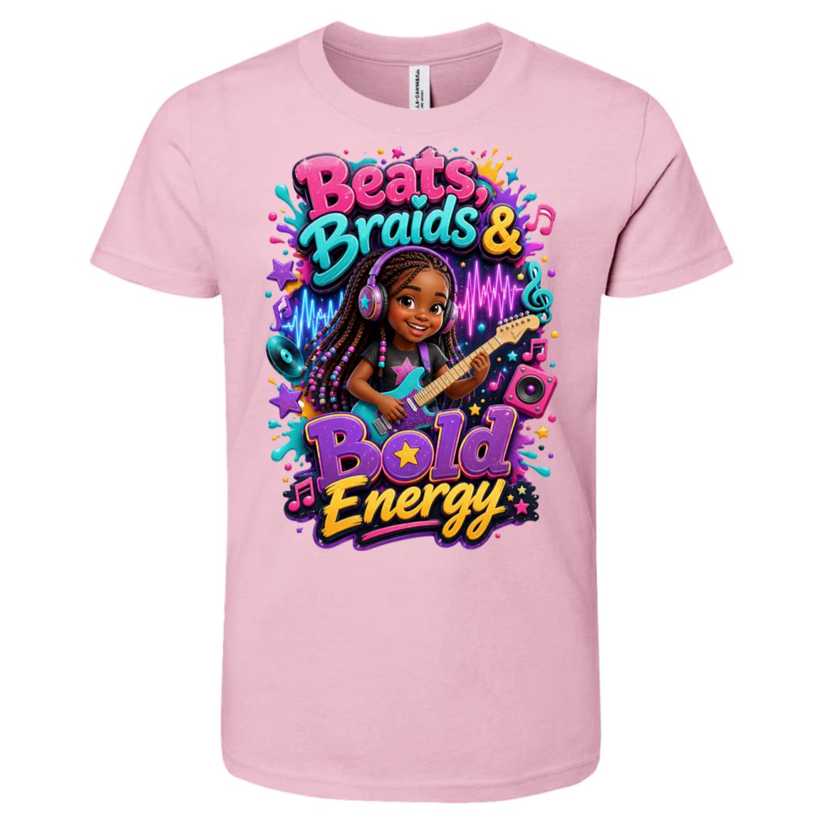 Musician/Singer career tee for girls Ages 6-9 with natural hair pride by Riley's Way