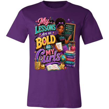 Teacher career tee for girls Ages 13-16 with natural hair pride by Riley's Way