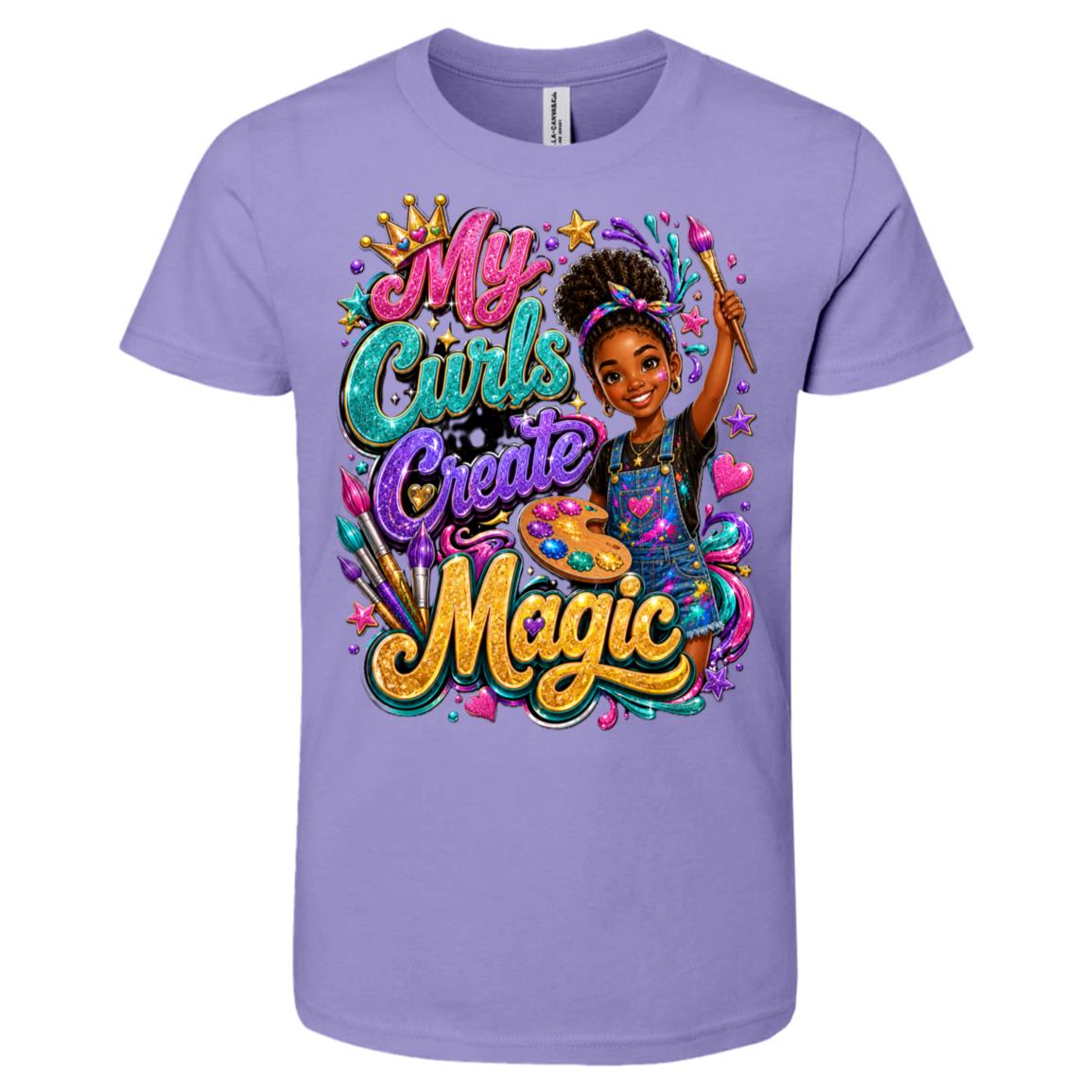 Artist career tee for girls Ages 10-12 with natural hair pride by Riley's Way