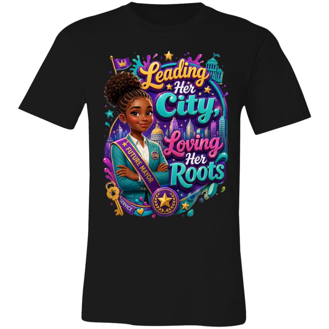 Mayor career tee for girls Ages 13-16 with natural hair pride by Riley's Way
