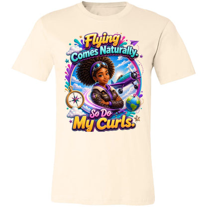 Pilot career tee for girls Ages 13-16 with natural hair pride by Riley's Way