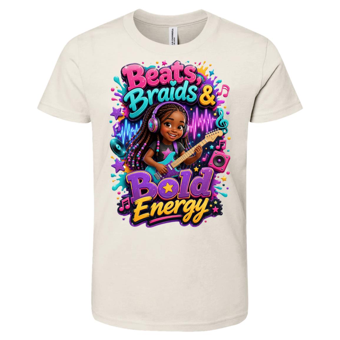 Musician/Singer career tee for girls Ages 6-9 with natural hair pride by Riley's Way