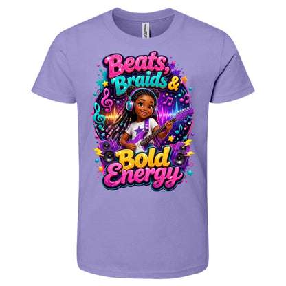 Musician/Singer career tee for girls Ages 10-12 with natural hair pride by Riley's Way