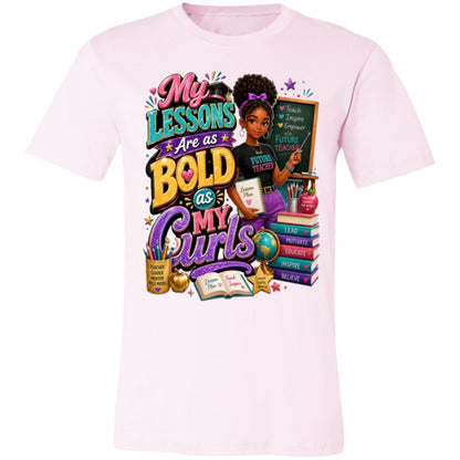Teacher career tee for girls Ages 13-16 with natural hair pride by Riley's Way