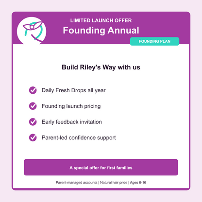 Crown Club Founding Individual Annual launch offer with daily Fresh Drops, annual access for one child, and early family feedback