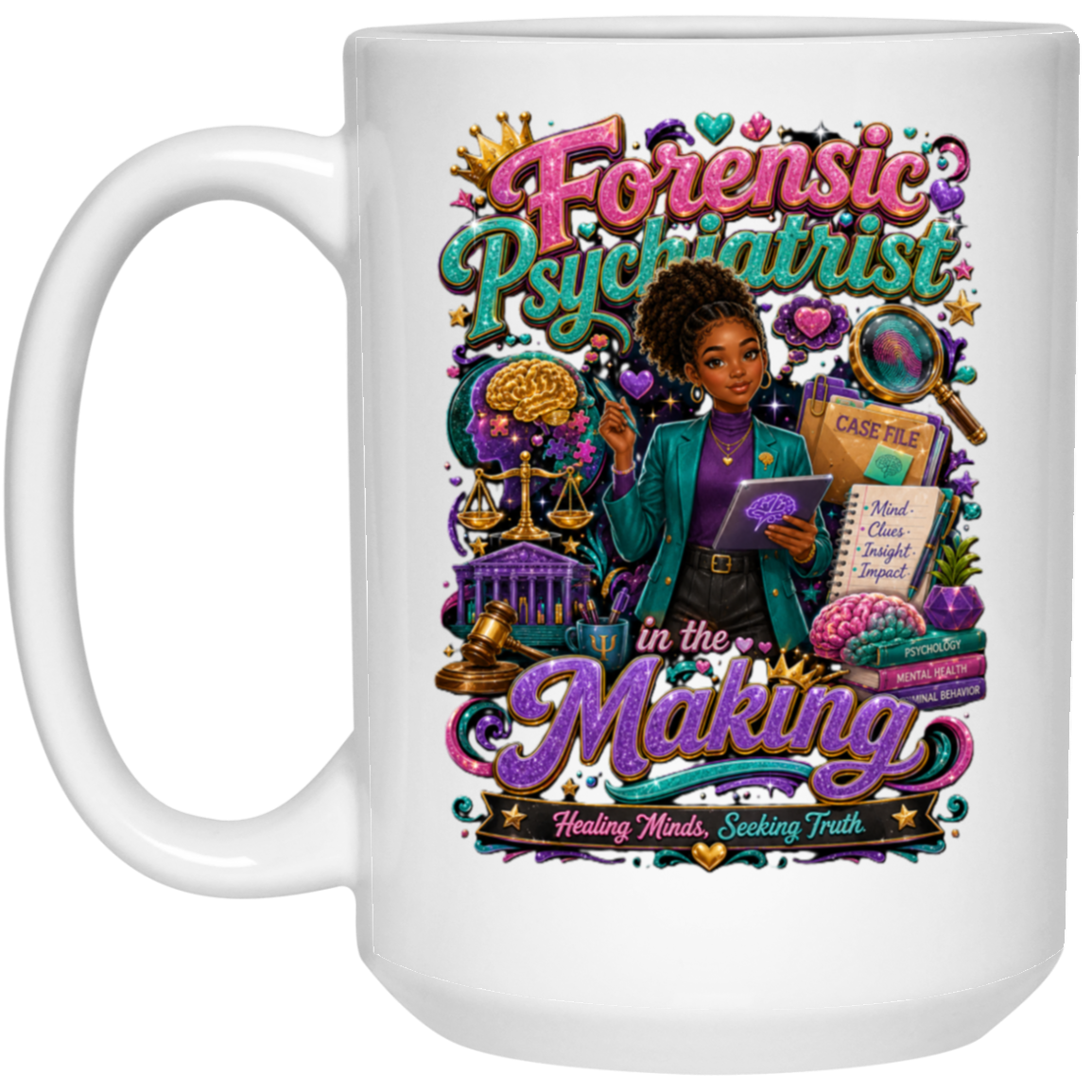 Forensic Psychiatrist in the Making White Mug - Future Leaders (Ages 13-16)