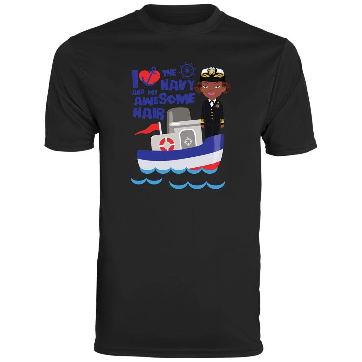 Navy Youth Moisture-Wicking Tee-Activewear,Featured Products,Short Sleeve,T-Shirts,Youth