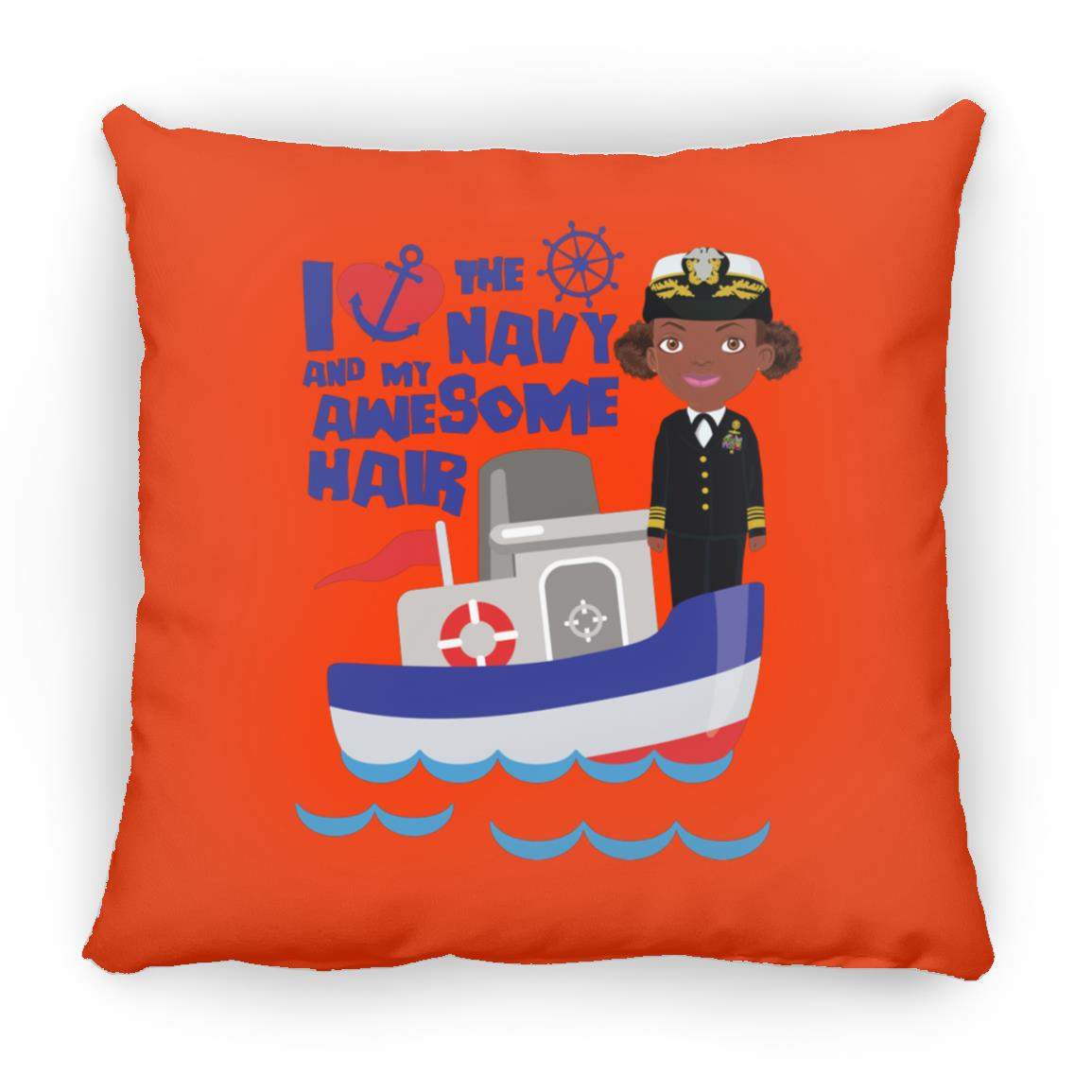 Navy Pillow 16x16-CustomCat-Accessories,navy awesome,Pillows,Shop