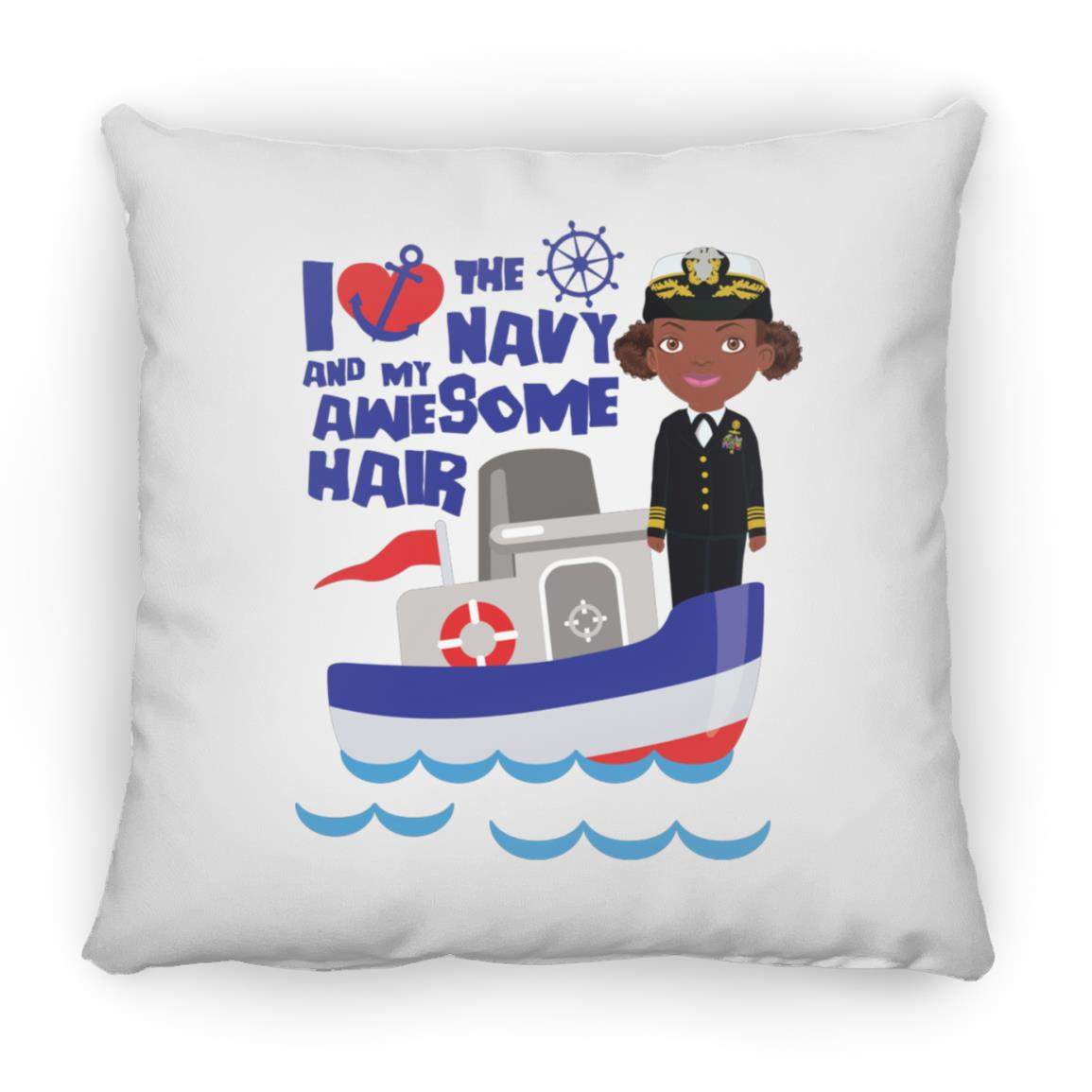 Navy Pillow 16x16-CustomCat-Accessories,navy awesome,Pillows,Shop