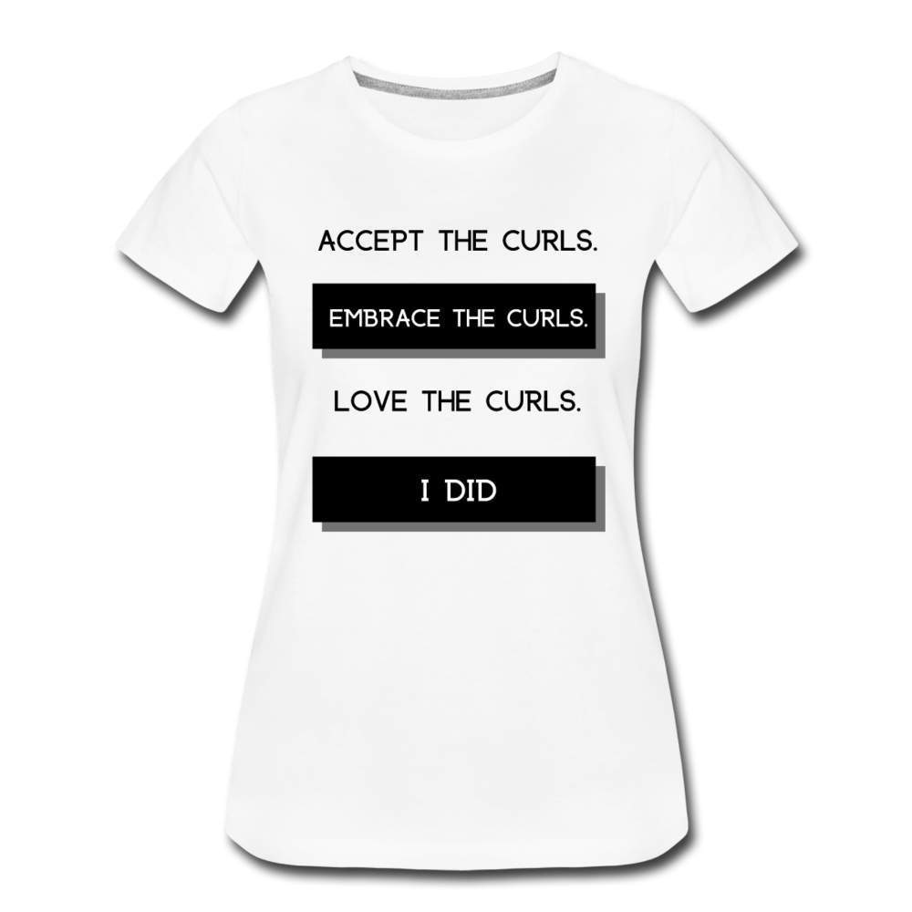 Accept The Curls Youth/Women T-Shirt-Riley's Way-Girls Clothes,Girls T-shirts,Shop,T-Shirts,Women,Women T shirts,Youth/Women