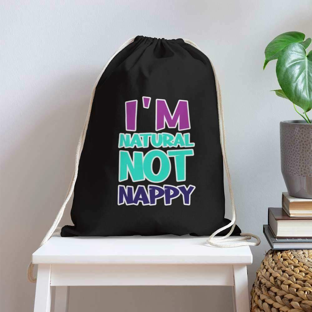 I'm Not Nappy Cotton Drawstring Bag-SPOD-Accessories,Bags,Bags & Backpacks,New Arrivals,Not Nappy,Shop,SPOD