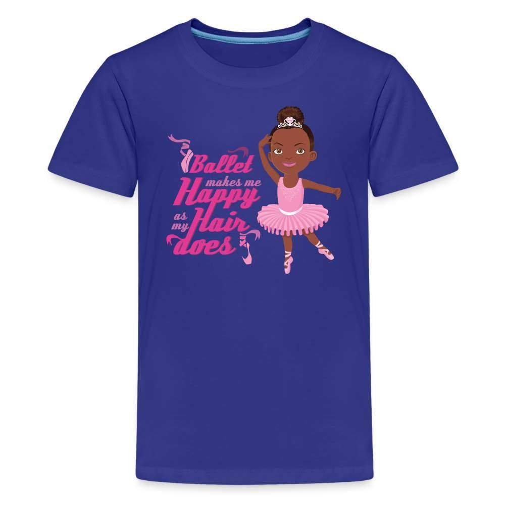 Happy Ballerina Kids' Premium T-Shirt - royal blue